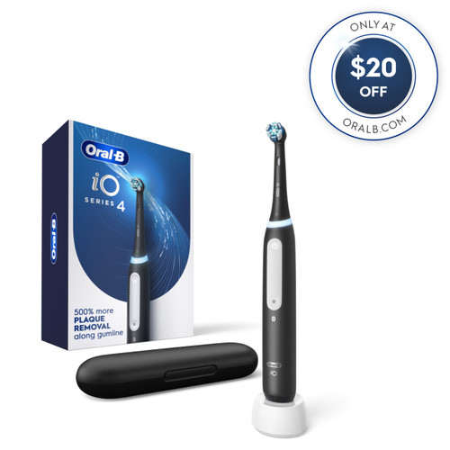 iO Series 4 Rechargeable Electric Toothbrush, Matte Black