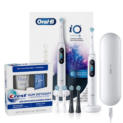 Premium Whitening + Gum Care Smart Brushing Kit, White
